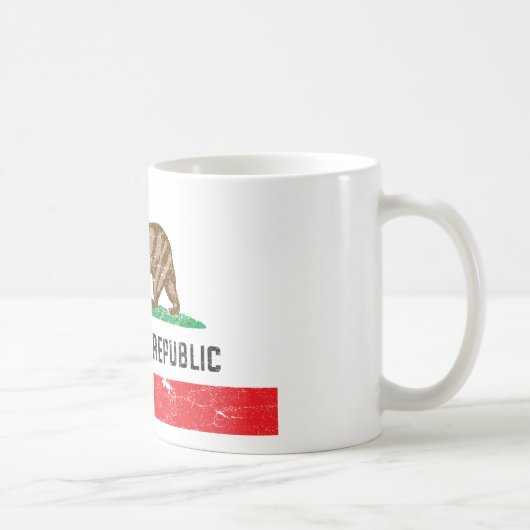 ヴィンテージカリフォルニア旗 コーヒーマグカップ (右)