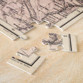 ヴィンテージカリフォルニア歴史地図USA ジグソーパズル (側面)