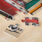 ヴィンテージカリフォルニア：観光客アトラクションマップ。 ジグソーパズル (側面)