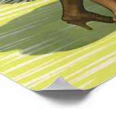 ヴィンテージカリブのの旅行 ポスター (角)