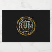 ヴィンテージカリブのラム リキュールボトルラベル (シングルラベル)