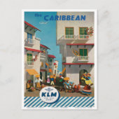 ヴィンテージカリブの旅行に行く ポストカード (正面)