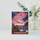 ヴィンテージカリブの旅行はがき ポストカード (スタンド正面)