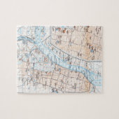 ヴィンテージカルカッタインドの地図(1914年) ジグソーパズル (横)