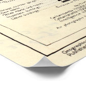 ヴィンテージカルタニセッタの地図（1943年） ポスター (角)