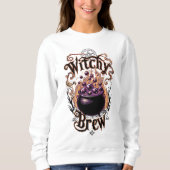 ヴィンテージカルドロンハロウィンウィッチコスチューム スウェットシャツ (正面)