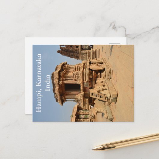 ヴィンテージカルナタカインドヴィンテージ観光旅行の追加 ポストカード (正面/裏面インサイチュ)