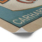 ヴィンテージカルハートアンドブラザーB-D&Tコーヒープリント ポスター (角)