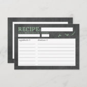 ヴィンテージカルボードレシピカードinミント (正面/裏面)