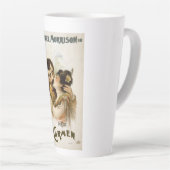 ヴィンテージカルメンズキスオペラポスター カフェラテマグ (右アングル)