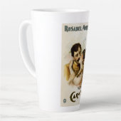 ヴィンテージカルメンズキスオペラポスター カフェラテマグ (左アングル)