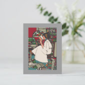 ヴィンテージカレッジガールポストカード ポストカード (スタンド正面)