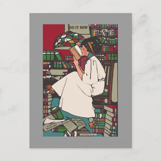 ヴィンテージカレッジガールポストカード ポストカード (正面)