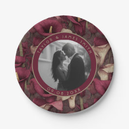 ヴィンテージカレリリープレート結婚ズの記念日 ペーパープレート