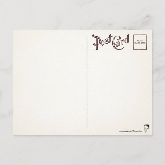 ヴィンテージカロッツミュージッククラスのはがき ポストカード (裏面)