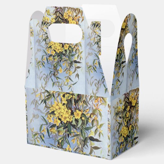 ヴィンテージカロライナJessamine黄色い花フローラ フェイバーボックス (オープン)