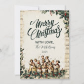 ヴィンテージカロラーズメリークリスマス シーズンカード (正面)