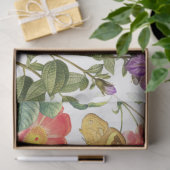 ヴィンテージカワセフ、花の蝶の切り離 薄葉紙 (ギフト)