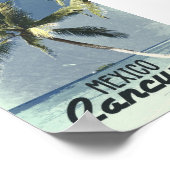 ヴィンテージカンクンメキシコ旅行アドベンチャー ポスター (角)