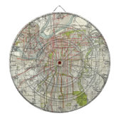 ヴィンテージカンザスシティミズーリの地図（1920年） ダーツボード (正面)