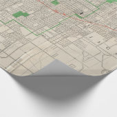 ヴィンテージカンザスシティーの地図（1893年） ラッピングペーパー (コーナー)