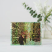 ヴィンテージカンザスシティーグランジコラージュ ポストカード (スタンド正面)