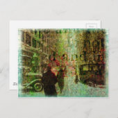 ヴィンテージカンザスシティーグランジコラージュ ポストカード (正面/裏面)