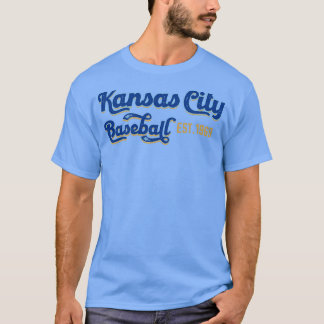 ヴィンテージカンザスシティ野球Est 1969ベースボールロフ Tシャツ