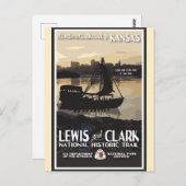 ヴィンテージカンザス国立公園トラベル ポストカード (正面/裏面)