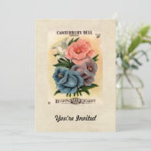 ヴィンテージカンターベリーベルフラワーシードパケット 招待状 (スタンド正面)