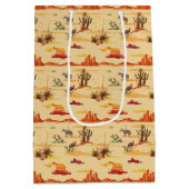 ヴィンテージカントリーウエスタンカウボーイ ミディアムペーパーバッグ (裏面)