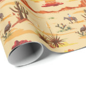 ヴィンテージカントリーウエスタンカウボーイ ラッピングペーパー (ロールコーナー)