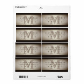 ヴィンテージカントリーウエスタンルック差出人住所ラベル ラベル (フルシート)