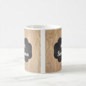 ヴィンテージカントリーウッドオス/メス先生カスタム コーヒーマグカップ (中央)