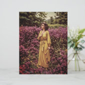 ヴィンテージカントリーガーデンレディフローラスクラップブック紙 (スタンド正面)