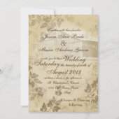 ヴィンテージカントリーガーネディング 招待状 (正面)