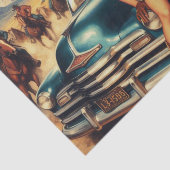 ヴィンテージカントリーガールイラストレーション 薄葉紙 (詳細)