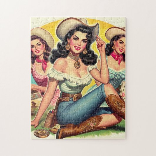 ヴィンテージカントリーガールズ ジグソーパズル (縦)