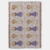 ヴィンテージカントリーガールズ スローブランケット (正面縦)