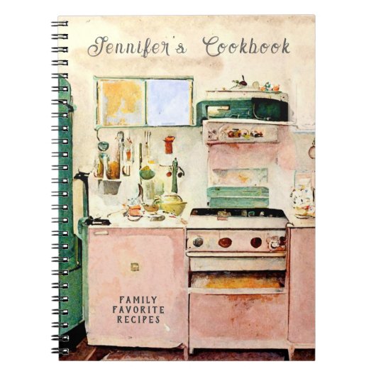 ヴィンテージカントリーキッチンのレシピブック ノートブック (正面)