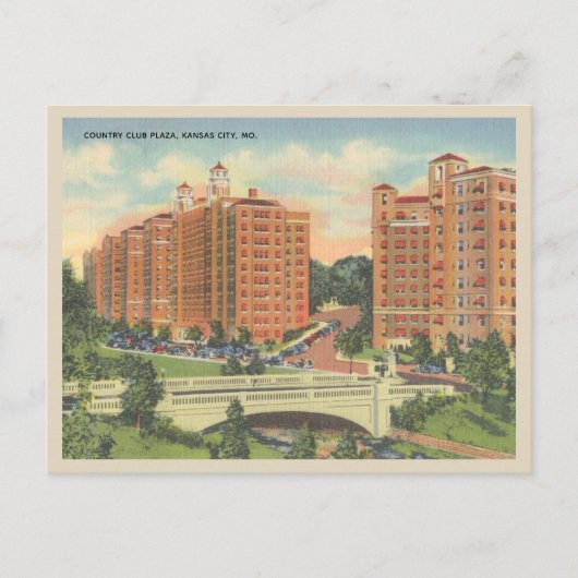ヴィンテージカントリークラブプラザカンザスシティMO ポストカード (正面)
