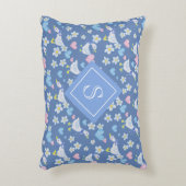 ヴィンテージカントリーゲーズパターンモノグラム アクセントクッション (正面(垂直))