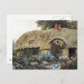 ヴィンテージカントリーコテージとフラワーガーデン ポストカード (正面/裏面)