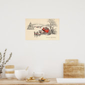 ヴィンテージカントリーサイドプリント ポスター (キッチン)