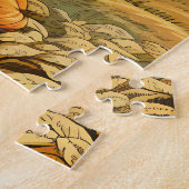 ヴィンテージカントリーサイド紅葉オレンジカボチャ ジグソーパズル (側面)