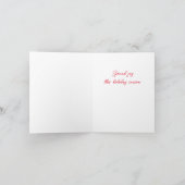 ヴィンテージカントリーサンタクリスマスカード シーズンカード (内部)