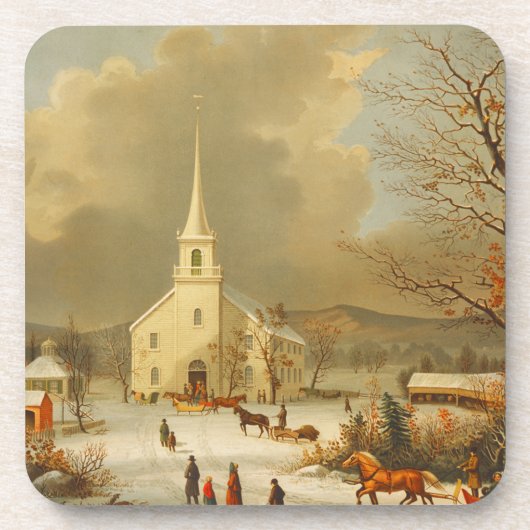 ヴィンテージカントリーサービスセットのコルクコースター コースター (正面)