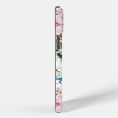ヴィンテージカントリーシックなピンクティール(緑がかった色)ラベンダーフローラ Case-Mate iPhoneケース (裏面 / 右)