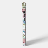 ヴィンテージカントリーシックなピンクティール(緑がかった色)ラベンダーフローラ Case-Mate iPhoneケース (裏面 / 左)