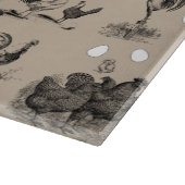 ヴィンテージカントリーチキンロースター卵モノグラム カッティングボード (角)